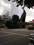 giantess chief collage city cloud streets platforms white_stockings