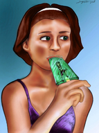 drawing vore color saliva shrunken_woman entrapment sucking frozen citlali prudence popsicle freeze melt brainwashedonline