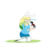 drawing giantess blonde color handheld shrunken shrunken_men fionna adventure_time cartoon_network