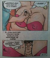 breasts comic color butt shrunken_men western_comic foreign bellas between_breasts