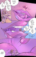 drawing giantess vore comic mamabliss anime digestion shrunken_men stomach swallowed trapped_in_stomach