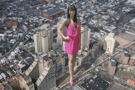 giantess crush black_hair destruction cars high_heels celebrity dress legs jennifer_love_hewitt artdent