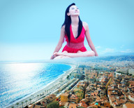 collage city mega asian sjw meditating
