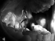 vore teeth shrunken_woman throat swallowed