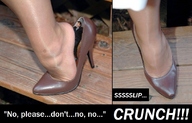 crush feet high_heels in_shoe story shrunken_men nylons
