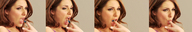 collage vore finger brunette sequence shrunken_woman split_screen hanging_on lucy_pinder