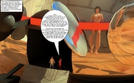 story shrunken_men shrunken_woman shrunken_man reflection jessi_and_vicky ufo tiny_mk digital_render