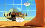 feet blood story shrunken_men shrunken_man jessi_and_vicky ufo tiny_mk digital_render