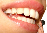 collage vore teeth lips shrunken_men shrunken_man close_up
