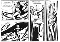 drawing blonde comic monochrome anime story shrunken_woman zora