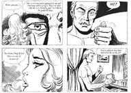 drawing blonde comic monochrome giant handheld story pet shrunken_woman captured zora
