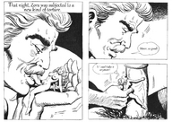 drawing blonde comic monochrome giant penis handheld story pet shrunken_woman oral_sex zora