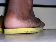 collage feet shrunken_men shrunken_man dark_skin flip_flops