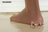crush feet blood shrunken_men death shrunken_man nylon