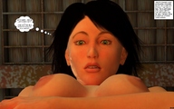 breasts black_hair green_eyes story looking_down jessi_and_vicky tiny_mk digital_render