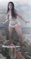 breasts giantess collage city destruction huge_breasts brunette daphne_rosen