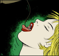 drawing karbo vore blonde color tongue anime lips shrunken_men