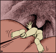 drawing karbo vore blonde color tongue anime lips shrunken_men throat swallowed