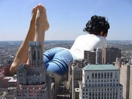 giantess crush collage feet city butt destruction jeans lying_down philadelphia