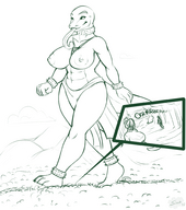 breasts drawing giantess feet furry anime paws walking lineart sheela scalie