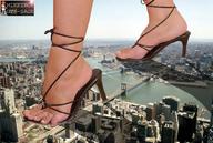giantess collage feet city high_heels sandals mikeyboy foot_crush