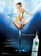 collage clothed glass shrunken_woman advertisement