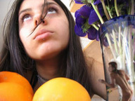 nude black_hair face unaware shrunken_woman