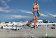 giantess crush destruction high_heels shoes wonderslug foot_crush airplane jennifer_nicole_lee