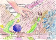 drawing nude color handheld anime shrunken_woman pencil_drawing