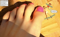 crush feet blood entrapment jessi_and_vicky mc_cuf taped_down digital_render
