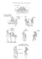breasts drawing gentle vore comic monochrome anime shrunken_men frakass amazon elves
