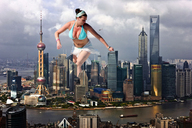 giantess collage city swimsuit helicopter brunette sun_burn