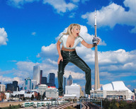collage city mega blonde surprised clouds sky toronto cn_tower