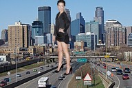 giantess collage city high_heels traffic legs highway skyscrapers crlvr vehicle_crush kate_beckinsale
