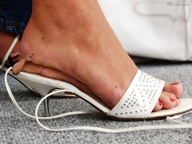 giantess crush feet barefoot in_shoe shrunken_men red_nails