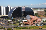 giantess collage city blonde barefoot kneeling bus hand_crush streets vehicles crlvr jenni_czech