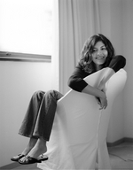collage feet monochrome long_hair clothed jeans smiling sitting shrunken_woman entrapment under_foot audrey_tautou