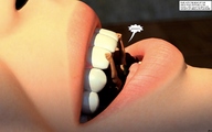 vore teeth story lips shrunken_men close_up jessi_and_vicky hanging_on tiny_mk digital_render