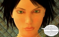 black_hair green_eyes story face close_up jessi_and_vicky tiny_mk digital_render
