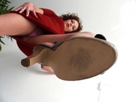 crush feet upskirt clothed shoes foot_crush photograph point_of_view