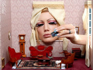 giantess blonde hand dollhouse furniture
