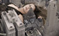 collage city mega long_hair brunette lying_down