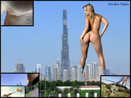 giantess collage nude city mega blonde butt helicopter military burj_khalifa looking_down sandra_steele