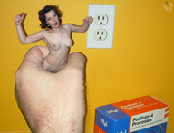 breasts collage black_hair handheld surprised shrunken_woman captured swattr plug_socket