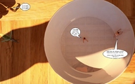 high_angle story shrunken_men captured bowl jessi_and_vicky above_view tiny_mk digital_render