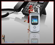collage high_heels smiling red_hair dress phone shrunken_woman reflection cell_phone mobile_phone lastcall41