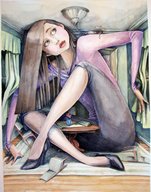 drawing giantess anime mini painting entrapment small_space