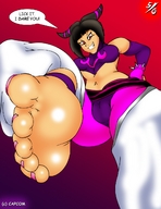 drawing giantess feet color barefoot soles low_angle street_fighter fanart juri point_of_view 50percentgrey