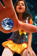 giga space brunette hand opened reaching_for_earth