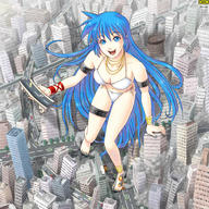 drawing giantess crush city mega destruction barefoot anime omc
